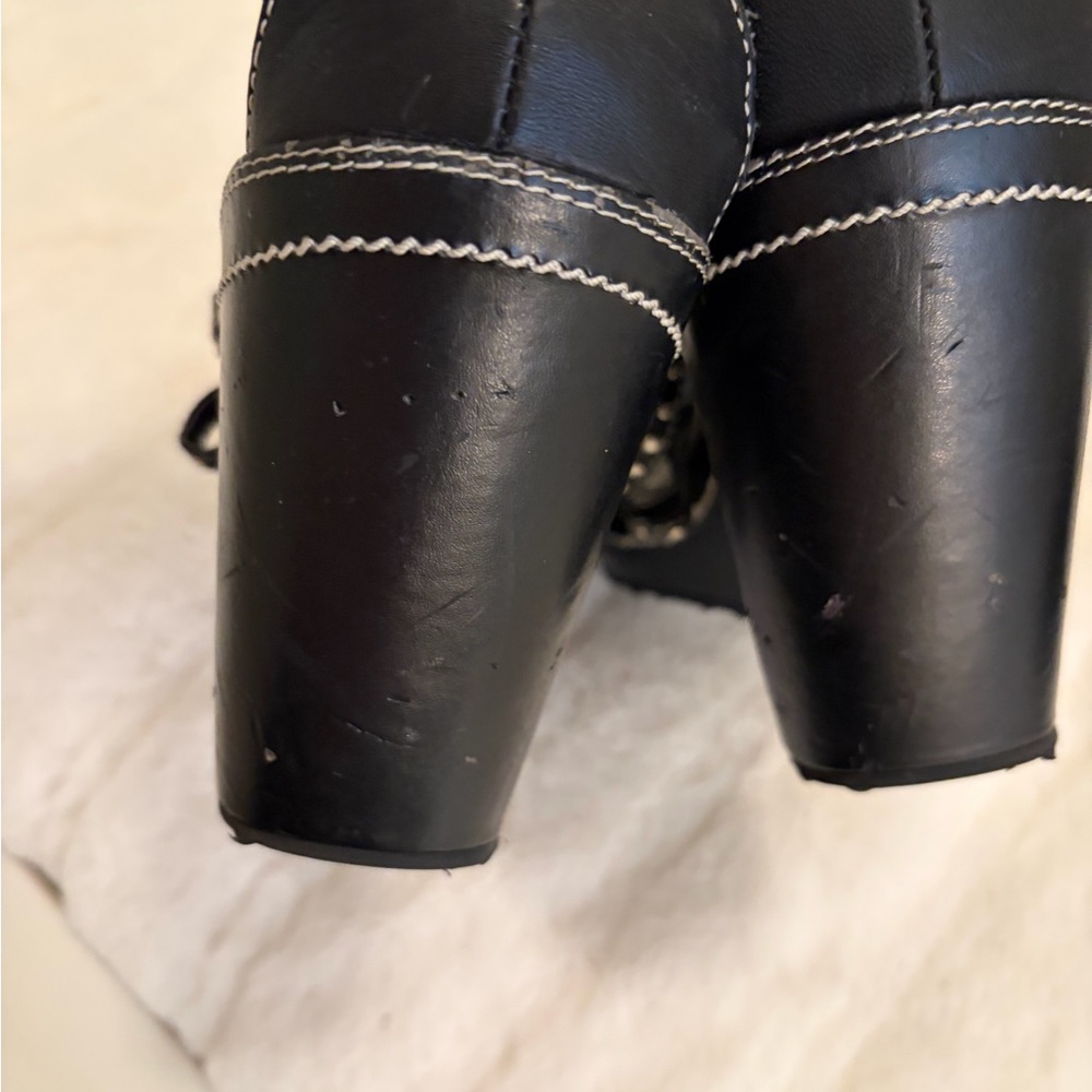 Harley-Davidson Black Studded Platform Sandals - Picture 3 of 5